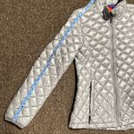 Madden Girl Silver Metallic Puffer Coat Size M Photo 8