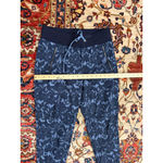 Athleta Trekkie North Jacquard Floral Jogger Pants Navy Blue Women's 6 Travel Hi Photo 2