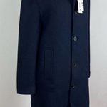 ZARA Navy Blue Pea Overcoat NWT Photo 1