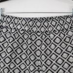  Black and White Diamond Print Shorts Size 2 j crew Linen Shorts Photo 1