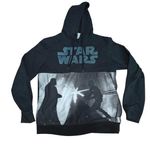 Star Wars Hoodie Lucas Films Black Pullover Mens Large Vintage Sweatshirt Photo 0