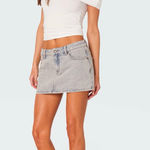 Edikted  Mini Denim Skirt Photo 0