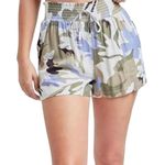 Ymi Women's Flounce Comfortable Shorts with Drawstring in Blue, Size M Photo 0