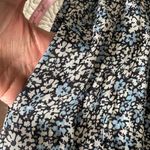 Sonmer Womens Floral Long Sleeve Ruffle Trim Maxi Dress Blue Multi Small NWT‎ Photo 4