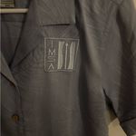 IL Migliore silk blend tropical blouse. Size‎ medium. Blue Photo 6