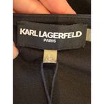 Karl Lagerfeld Shirt Women Small Black Lace Panel Blouse Whimsigoth Gothic NWT Photo 8