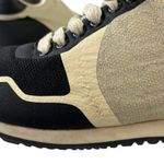 Carolina Herrera  Women's Black Multicolor Canvas Lace Up Sneakers Shoes Size 8.5 Photo 5