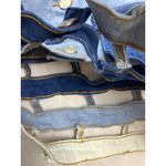 Azalea Wang Patchwork Cropped Denim Jacket Cutout Blue White Size L Statement Size L Photo 8