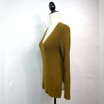 J.Crew Peplum Sleeve V-Neck Sweater Smoky Olive Size S Photo 1