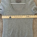 Kathy Ireland  Cashmere Grey Scoopneck Sweater Size Small Photo 8