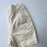 Vintage Happy Legs Dress Shorts Size 9 Linen Cotton Pale Yellow High Wai… Photo 5