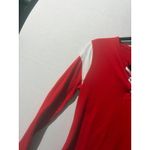 Fanatics  Wisconsin Badgers Red White Lace Up Long Sleeve Shirt Womens Medium Photo 3