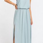 Show Me Your Mumu Heather Halter Maxi Dress in Silver Sage Crisp XXL NWT Photo 2