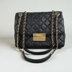 Michael Kors Sloan Chain Quilted Leather Shoulder Bag Black Holiday Office Party Photo 3