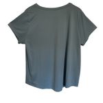 Nike Woman's T Shirt Medium Navy Blue Dri Fit Short Sleeve Round Neck Logo 1X Photo 6