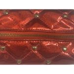 Juicy Couture Y2K Vintage  Red Glitter Heart Embellished Quilted Crossbody Purse Photo 4