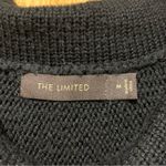 The Limited  black Cowl Neck Short Sleeve Black Sweater - Size Medium Photo 2