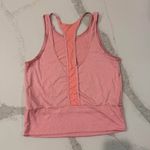 Nike DriFit Athletic TankTop Womens Medium Coral Pink CutOutBack Workout Running Photo 5