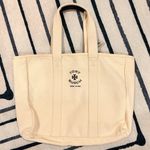 Tory Burch large canvas tote bag. Ivory Photo 1