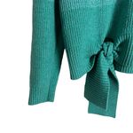 Parker Hampton Teal Blue Colorblock Tie Hem Crewneck Sweater Size Large Photo 6