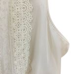 Coldwater Creek  1XL sleeveless tank lace blouse cream Photo 4