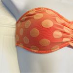 PINK - Victoria's Secret Victoria‎ Secret Strapless Lace Bandeau Polka Dot Bralette Bra Size Small Orange Photo 1
