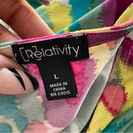 Relativity  | Multicolored Ruffle Sleeveless Mini Dress Sz L Photo 38