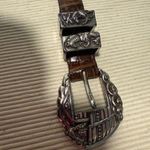Brighton Vintage Noah’s Ark Brown Silver Belt with Ornate Buckle Photo 4
