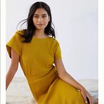 Anthropologie DAILY PRACTICE by Dolman Sleeve Ribbed Midi Dress size XSP Yellow Photo 7