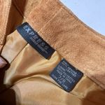 EXPRESS Vintage World Brand Women's Genuine Leather Suede Pants Brown Size 7/8 Photo 9