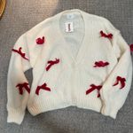 Bow sweater White Size M Photo 3