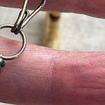 Vintage Tribal double strand necklace real stone carved bone metal beads Silver Photo 5