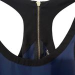 EXPRESS  Racerback Zipper Tank Top Blue & Black with Gold Zipper Size Small Photo 1
