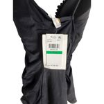 BECCA by Rebecca virtue Becca Delilah Clare Plunge One-Piece Swimsuit Black Embroidered Size Large Photo 11