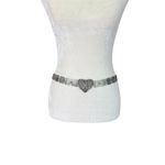 Vintage antique silver plated EPNS front fastening belt butterfly motif buckle Photo 1