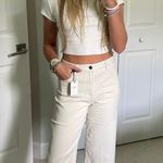 Forever 21 White Wide Leg Jeans Photo 0