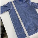 Adidas  Hoodie Womens Small Blue Heathered Climawarm Team‎ Issue Fleece Pullover Photo 4