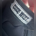 CODE WEST WOMEN LENGTH WESTERN BLK LTHR BOOT BRAZILIAN SILVER DISCS TOE CAP; 6.5 Gray Photo 6