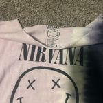 Nirvana Off The Shoulder Sweatshirt White Size L Photo 1
