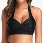 Wireless Bikini Tops Push Up Criss Cross Swim Top Swimsuit Sexy High Suit Top Size L Photo 0