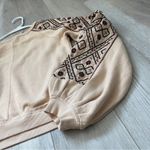 Free People Sweatshirt senorita crop pullover embroidered womens Cream (xsmall) Photo 9