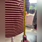 Hollister  Maroon and White Striped Long Sleeve Dress Photo 1
