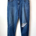 joe's jeans Pollera Boyfriend Jean Womens Size 33 Blue High Waist Distressed Photo 2