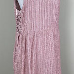 4 Our Dreamers Dress Womens L Red Stripe Linen Cotton A Photo 0