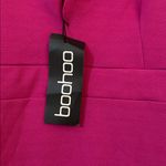 Boohoo Fuchsia Scallop V-Neck Mini Dress IN HOT PINK Photo 7