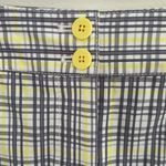 Cutter and Buck Annika Gray/Yellow Plaid Golf Shorts sz 6 Photo 1