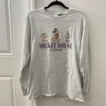 Cotton On Gray Long Sleeve Mickey Mouse Photo 1