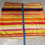 Tiger Mist  Striped Multicolor Orange Mini Skirt Swim Cover Up Women’s Size M Photo 6