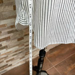 Artisan NY  poplin cotton blend striped shirt off the shoulders SZ M Photo 10