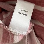 Loft  • Red Pink Ombré White Striped Women's Top Photo 5
